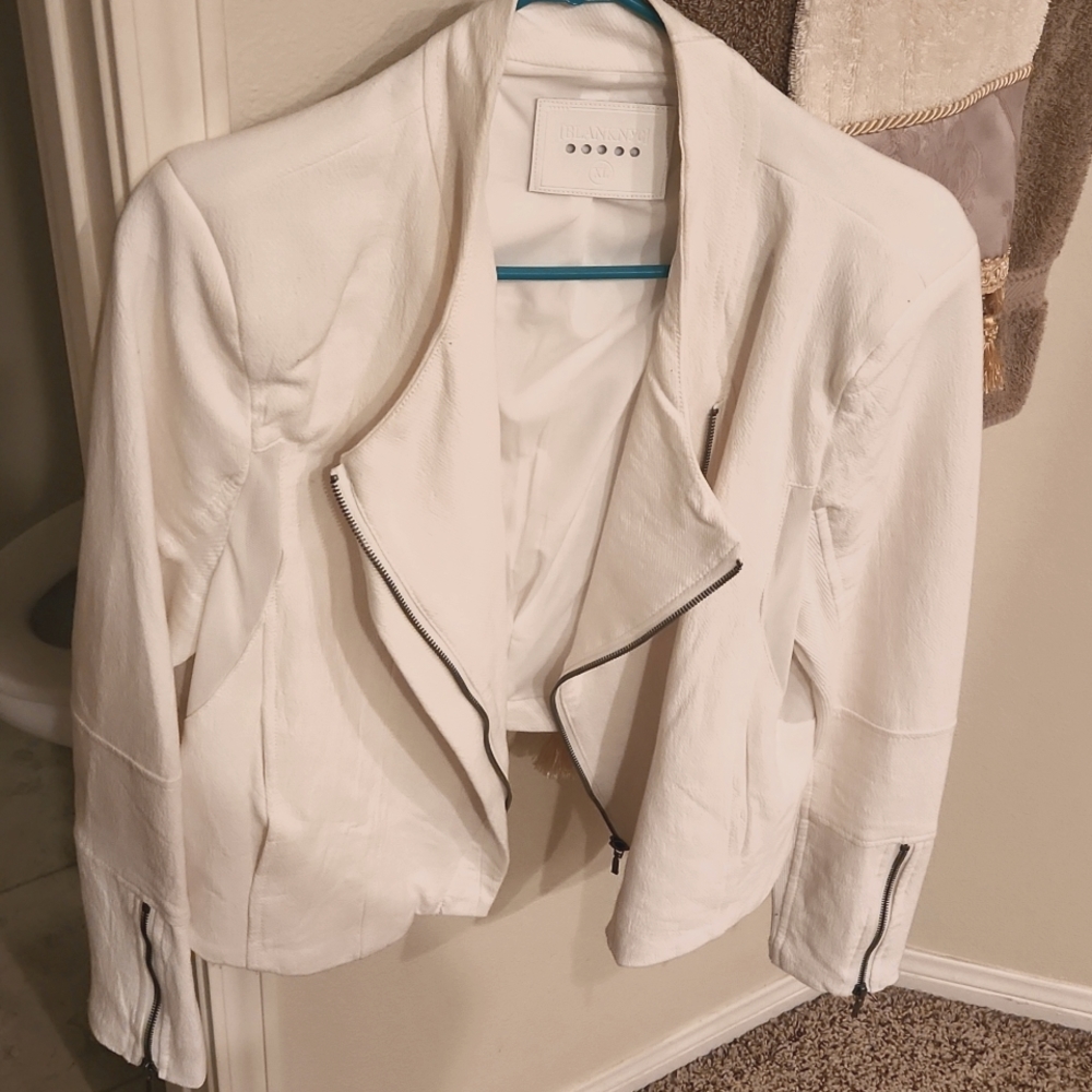 Blank Nyc white motto jacket size xl